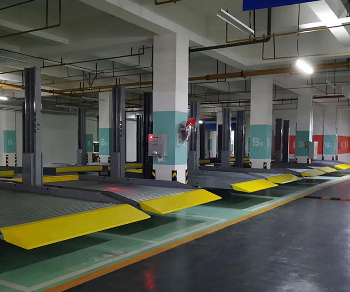 南江二層升降平移停車立體車庫出租
