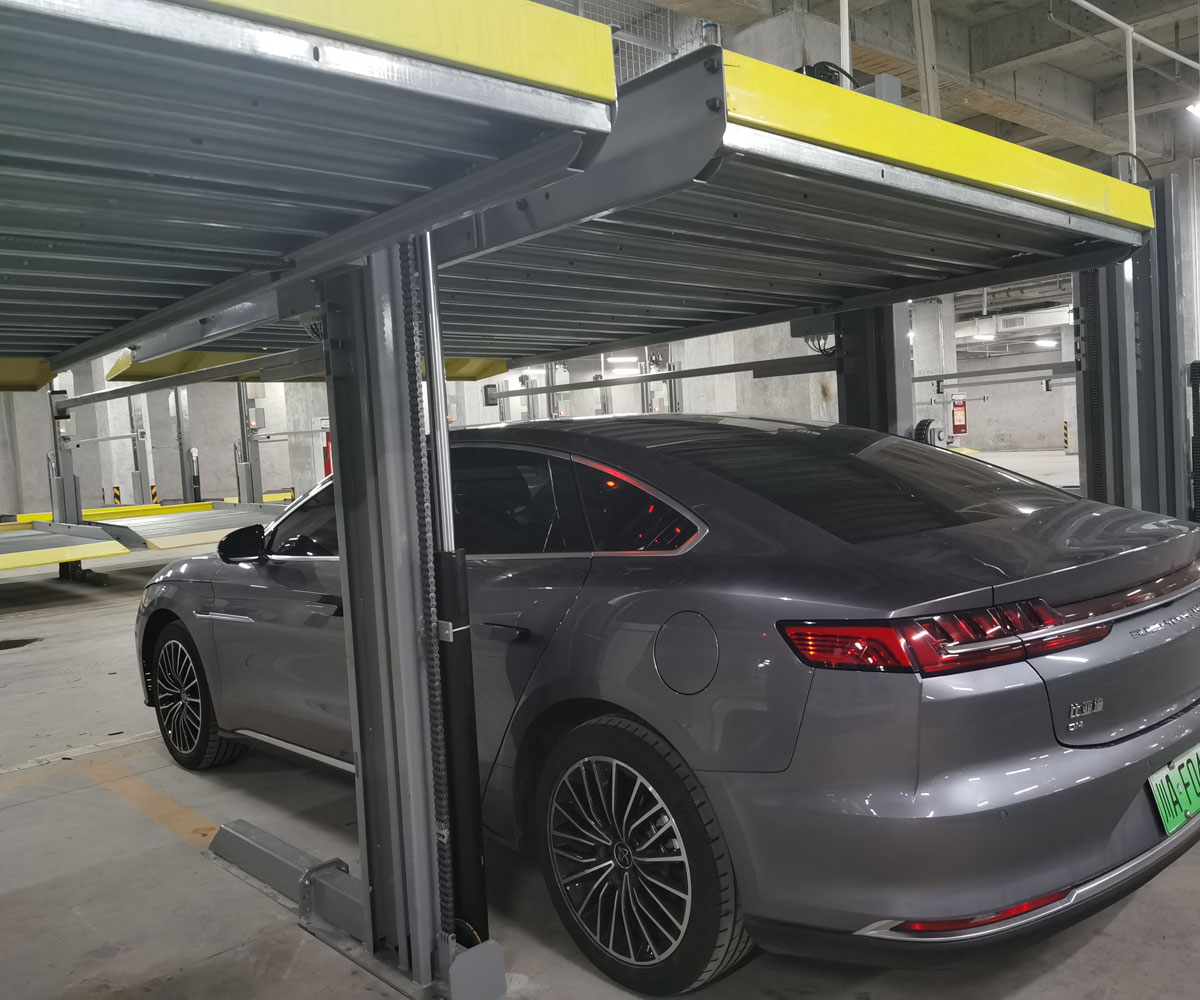 郫都家用簡易升降機械式立體停車設備過驗收