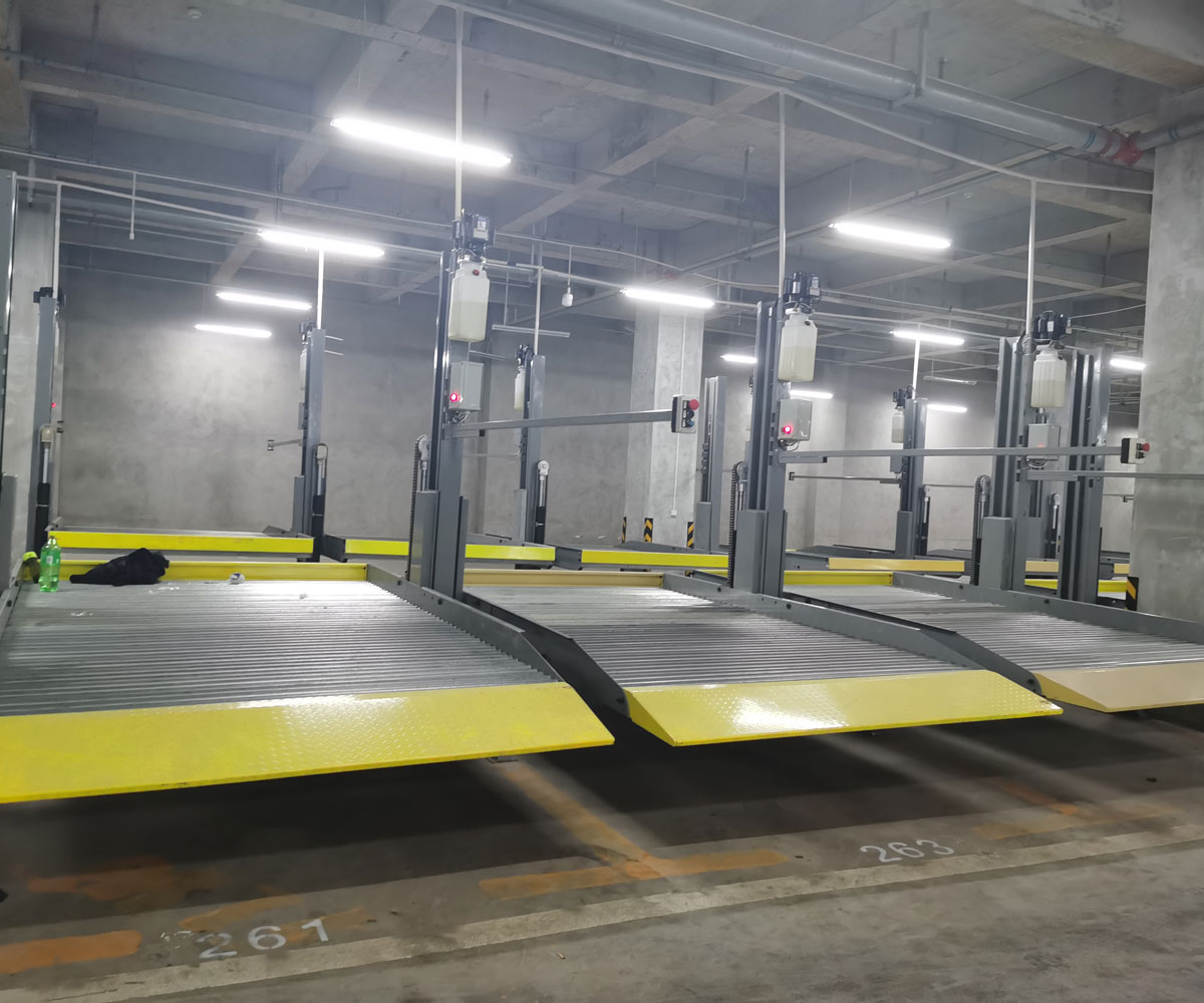 廣西兩層簡易升降機(jī)械停車場回收