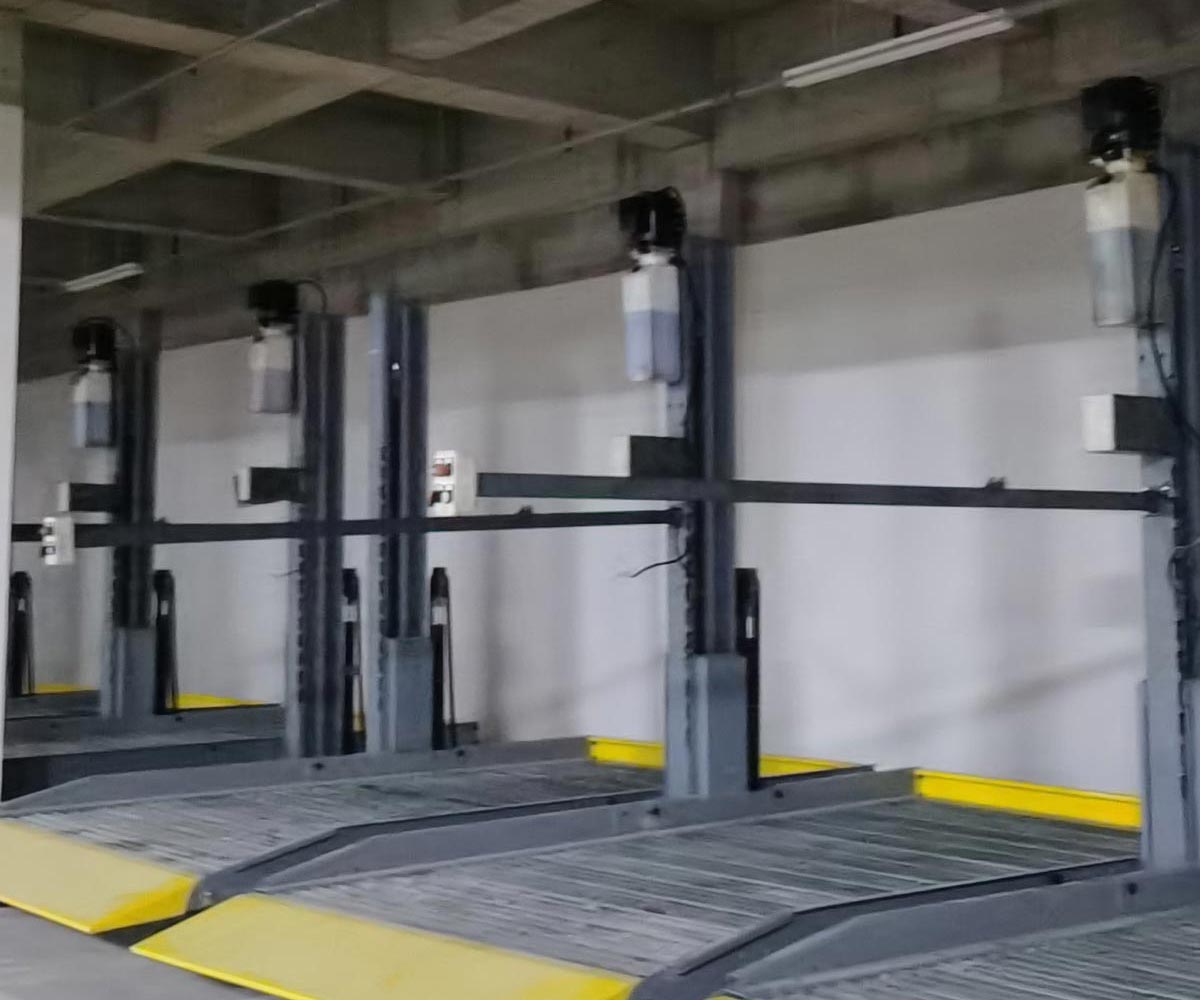自貢兩層升降立體停車庫回收