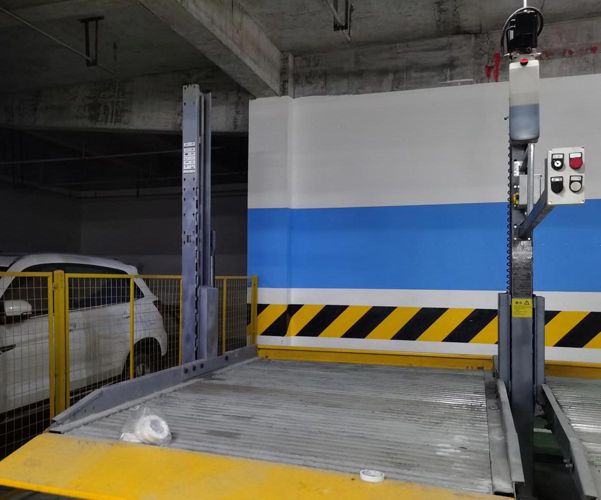 自貢兩層簡易升降立體車位改造