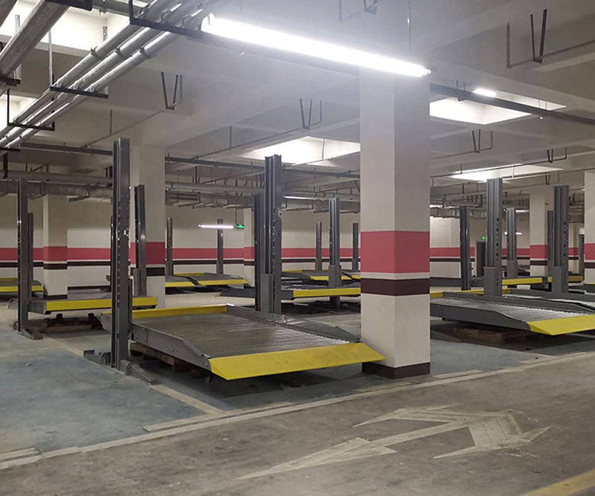 綿竹二層升降式立體車庫短租