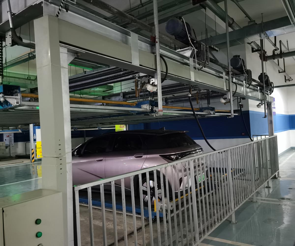 單列PSH2二層升降橫移機(jī)械式立體停車設(shè)備