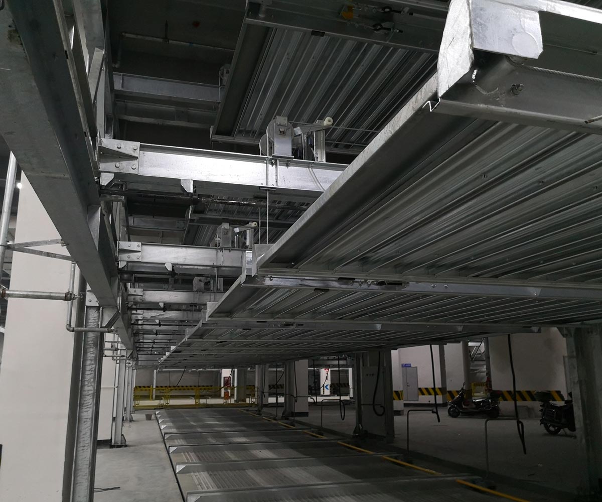 白玉負二正三地坑式PSH5D2五層升降橫移機械式立體停車設備