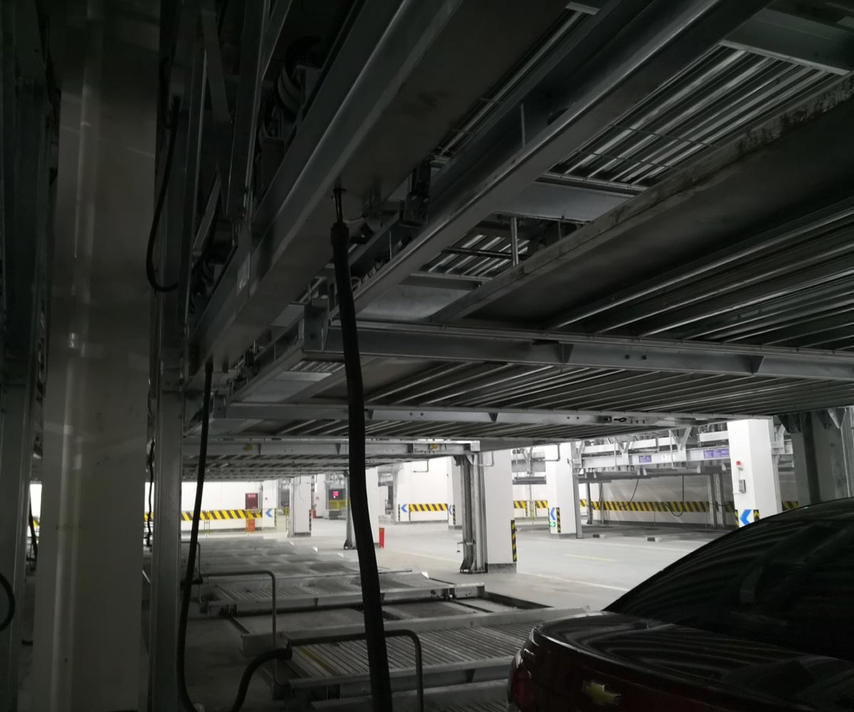 榮縣PSH7七層升降橫移機械式立體停車設備
